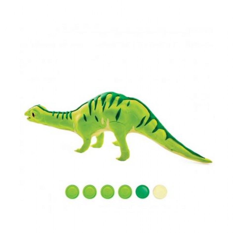3D PUZZLE Κατασκευή με Ξύλο και Πηλό Δεινόσαυρος Brontosaurus ROBOTIME FY-04 3D Puzzle