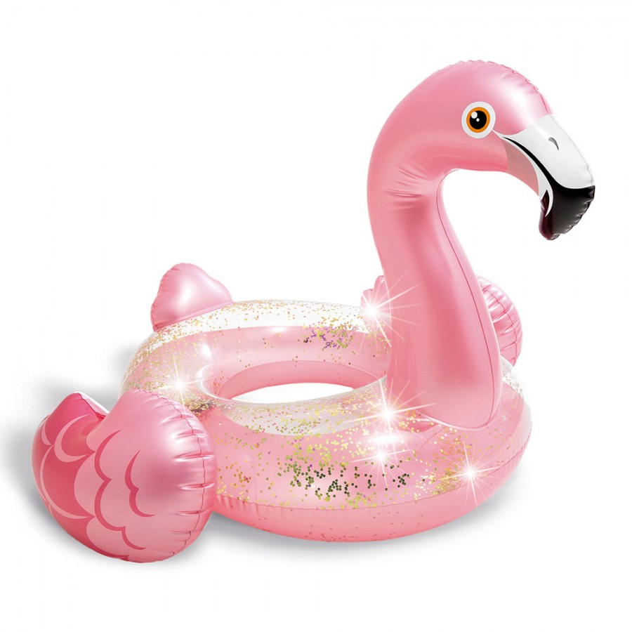 ΦΟΥΣΚΩΤΟ Θαλάσσης Glitter Flamingo 99x89x71 INTEX 56251 Φουσκωτά και Στρώματα Θαλάσσης