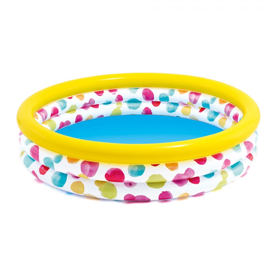 ΦΟΥΣΚΩΤΗ Πισίνα Παιδική 1.47mx33cm Dots Pool INTEX 58439 Φουσκωτά και Στρώματα Θαλάσσης