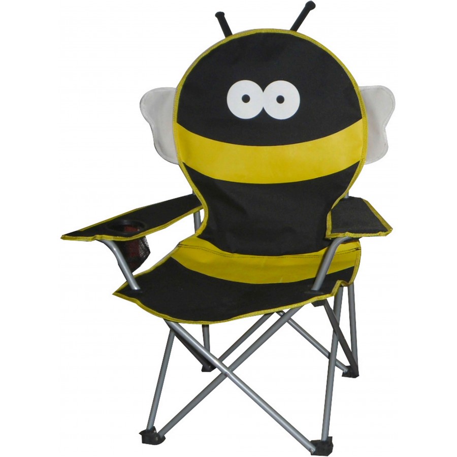 Πολυθρόνα Παιδική Μεταλλική Polyester - Με Κλείδωμα Ασφαλείας Μελισσάκι 153-3201-14 Καρεκλες- Πολυθρόνες Κήπου