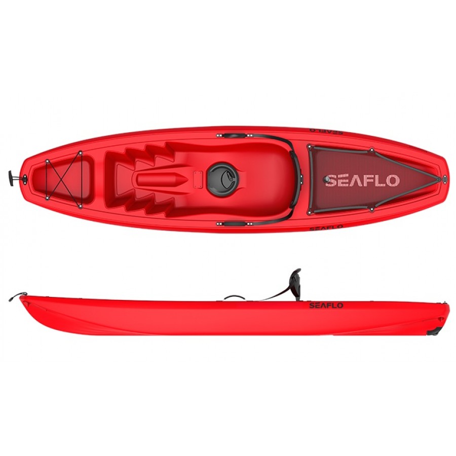 KANO Kayak Πλαστικό 1 Ατόμου Κόκκινο 72-34863-9 Seaflo  Κανό Καγιάκ Πλαστικά