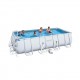 Bestway Πισίνα PVC με Μεταλλικό Σκελετό & Αντλία Φίλτρου 549x274x122εκ. Πισινες Παραλληλογραμμες