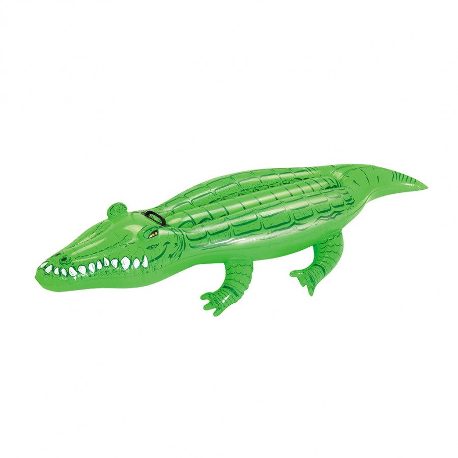 Bestway Παιδικό Φουσκωτό Ride On Θαλάσσης Κροκόδειλος με Χειρολαβές σε Πράσινο Χρώμα 168cm