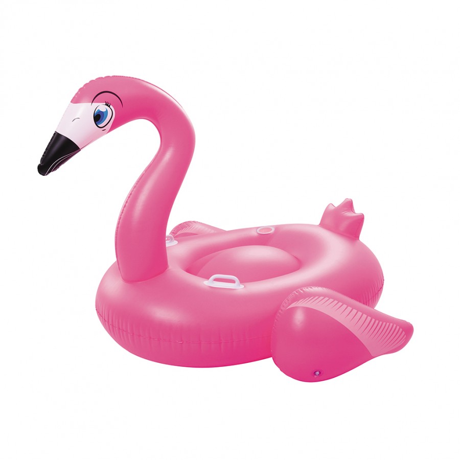 Bestway Φουσκωτό Ride On Θαλάσσης Flamingo με Χειρολαβές σε Ροζ Χρώμα 175cm