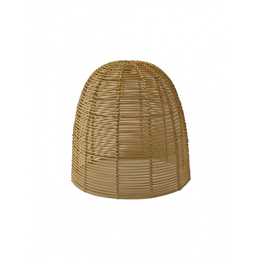 Φωτιστικό καπέλο οροφής rattan εκρού 40Χ40,5