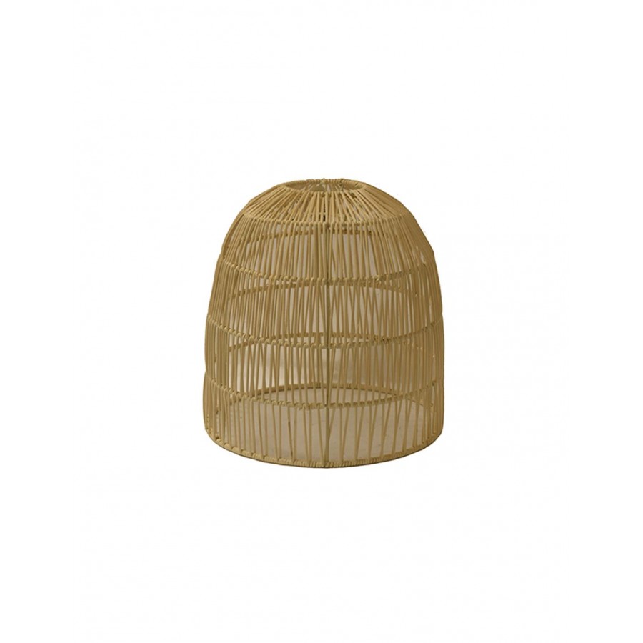 Φωτιστικό καπέλο οροφής rattan εκρού 25,5Χ25,,5