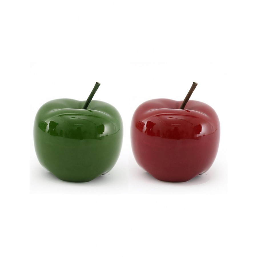 Μήλο κεραμ.διακσομ.κόκκινο ή πράσινο 9,5Χ10,5