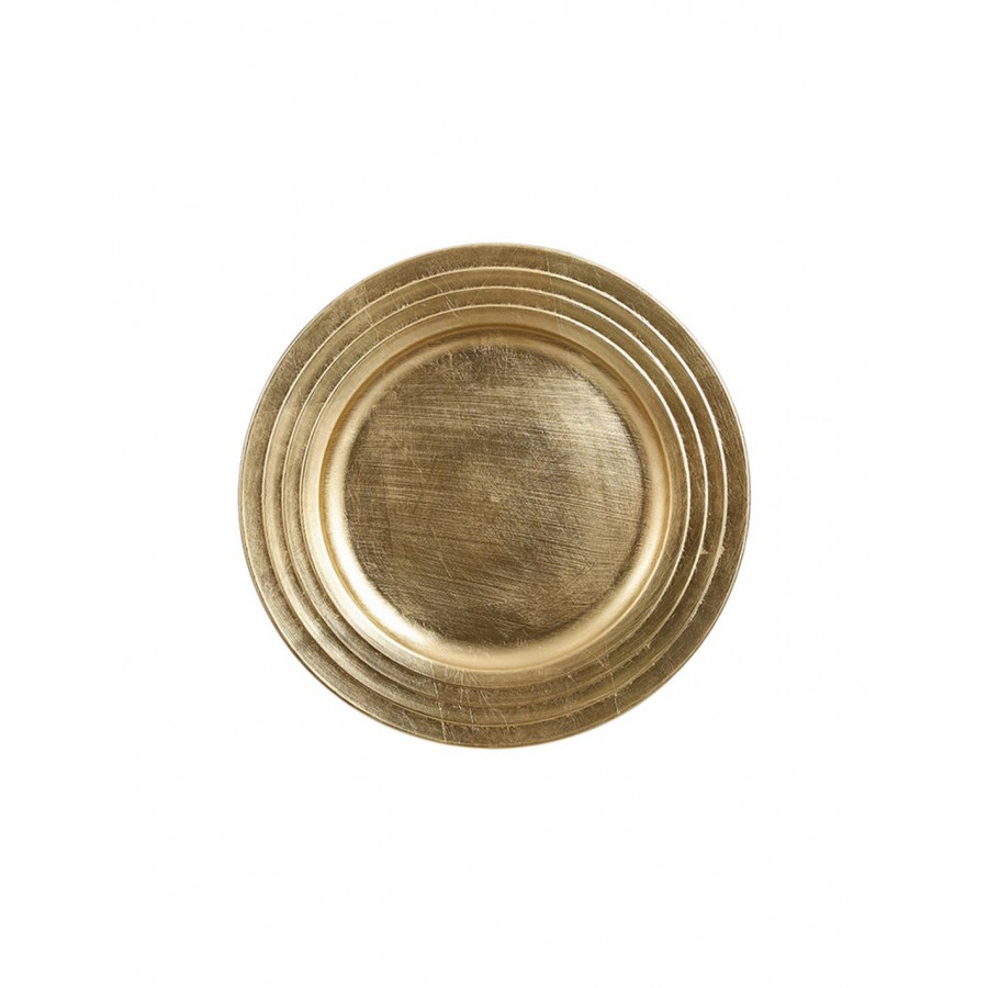 Πιάτο πλαστ.χρυσό Φ33