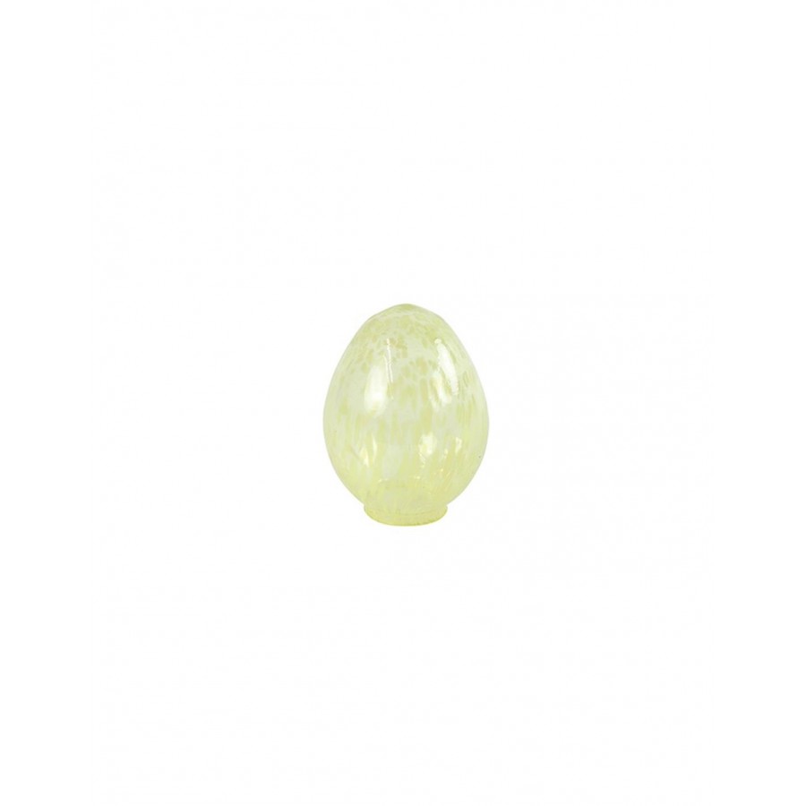 Αυγό γυαλ.κίτρινο Φ8Η10CM