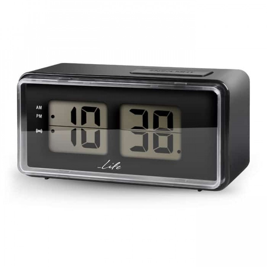 Ψηφιακό ρολόι / ξυπνητήρι με οθόνη LCD και retro flip design LIFE RetroFlip 221-0088 Επιτραπέζια