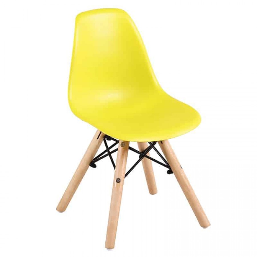 ART Wood Kid Καρέκλα Ξύλο - PP Κίτρινο 32x34x57cm Woodwell ΕΜ123,ΚY Επιπλά Παιδικά - Βρεφικά