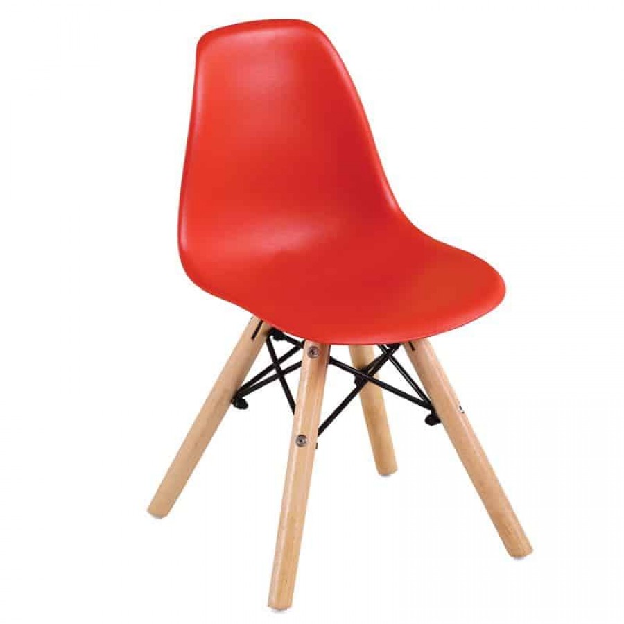 ART Wood Kid Καρέκλα Ξύλο - PP Κόκκινο 32x34x57cm Woodwell ΕΜ123,ΚR Επιπλά Παιδικά - Βρεφικά