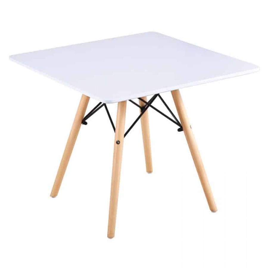 ART Wood Kid Τραπέζι Άσπρο MDF 60x60x49cm Woodwell Ε708Κ,1 Επιπλά Παιδικά - Βρεφικά