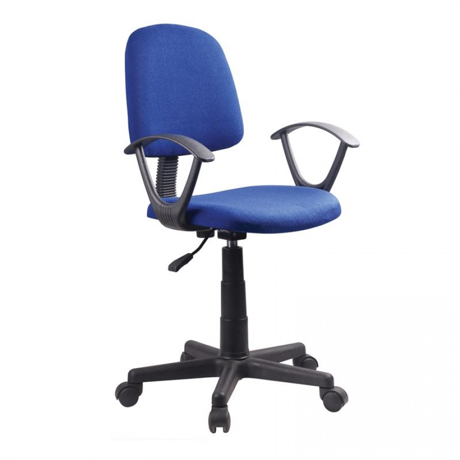 BF430 Πολυθρόνα Γραφείου Ύφασμα Μπλε 55x53x80/90cm Woodwell ΕΟ224,3 Καρέκλες Γραφείου