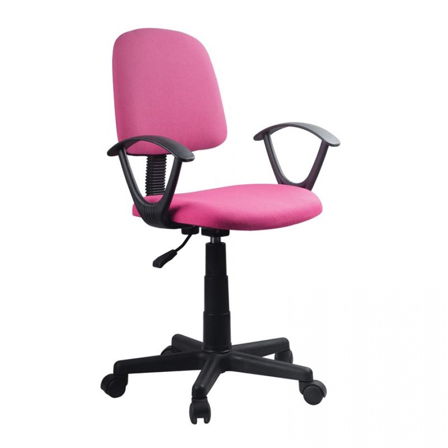 BF430 Πολυθρόνα Γραφείου Ύφασμα Ροζ 55x53x80/90cm Woodwell ΕΟ224,2 Καρέκλες Γραφείου