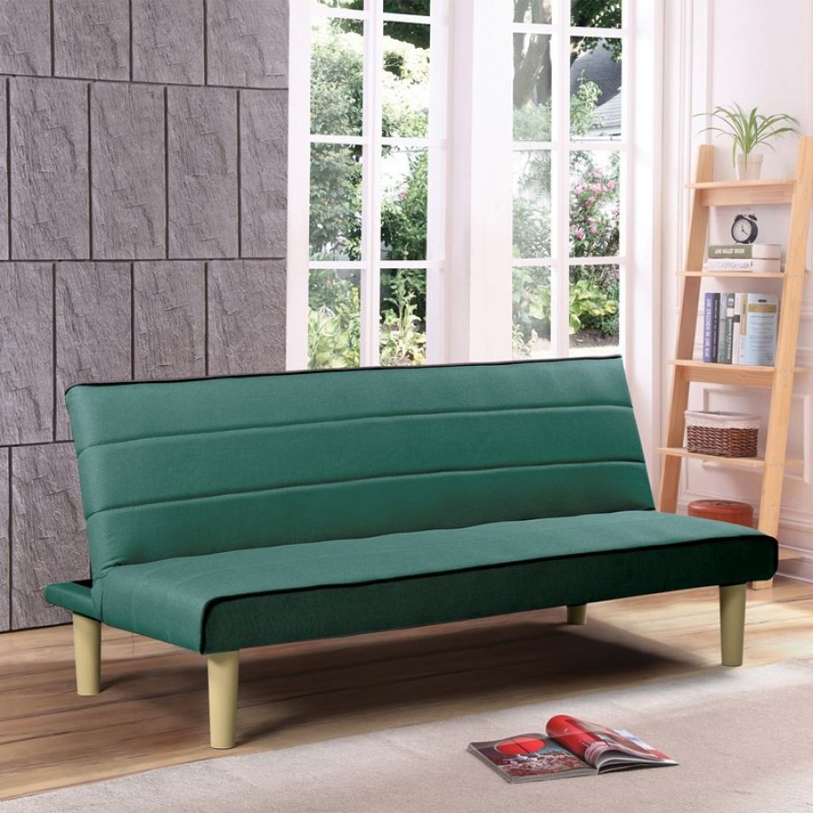 BIZ Καναπές - Κρεβάτι Σαλονιού Καθιστικού - Ύφασμα Πράσινο 167x75x70cm /Κρεβάτι 167x87x32 Woodwell Ε9438,3 Καναπέδες