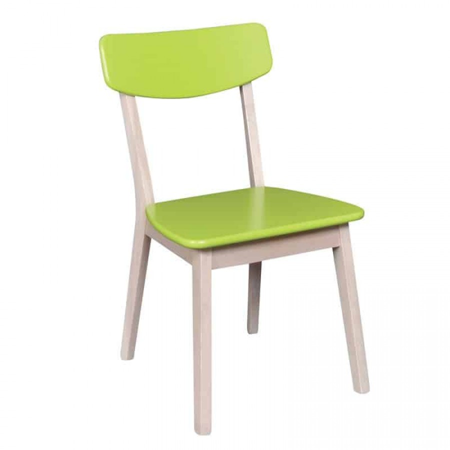 CALVIN Καρέκλα White Wash - Πράσινο 45x52x80cm Woodwell Ε7786,2 Καρέκλες