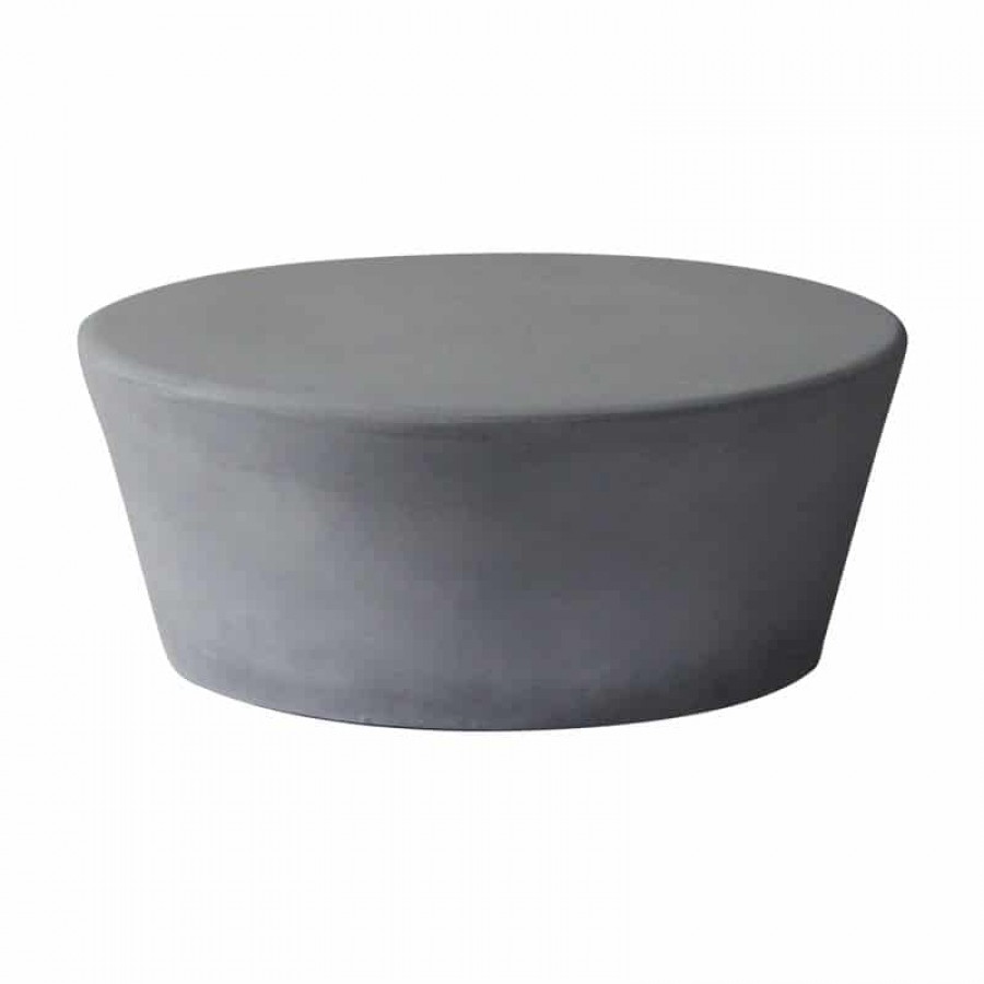 CONCRETE Τραπεζάκι Σαλονιού Cement Grey Φ75cm H.30cm Woodwell Ε6209 Τραπεζια Κήπου