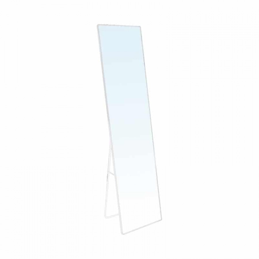 DAYTON Καθρέπτης Δαπέδου Αλουμίνιο, Απόχρωση Άσπρο 40x33x160cm Woodwell Ε7182,3 Καθρέπτες