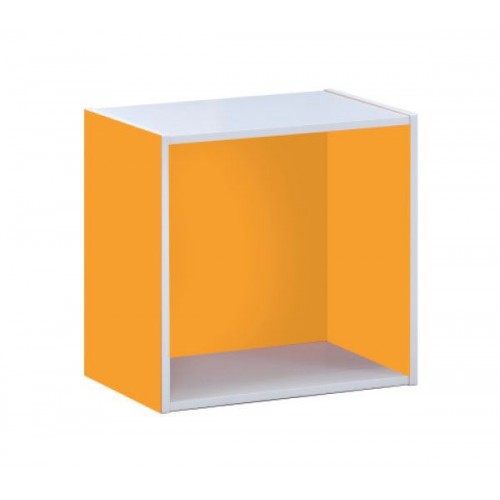 DECON Cube Kουτί Απόχρωση Πορτοκαλί 40x29x40cm Woodwell Ε828,4