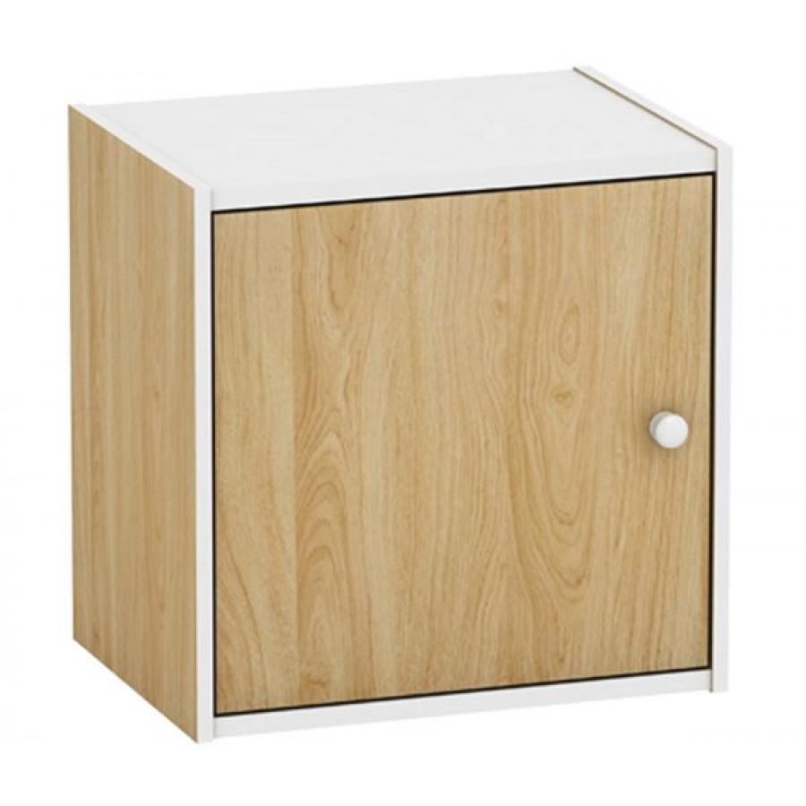 DECON Cube Nτουλάπι Απόχρωση Σημύδας 40x29x40cm Woodwell Ε829,7 Βιβλιοθήκες