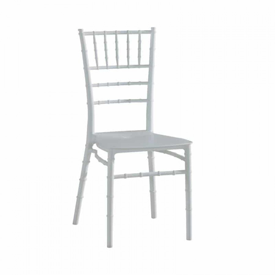 ILONA-W PP Καρέκλα Εστίασης - Catering Στοιβαζόμενη PP Άσπρο 40x45x89cm Woodwell Ε385 Καθίσματα