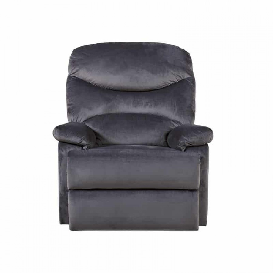 LUISA Πολυθρόνα Relax Σαλονιού - Καθιστικού Σκούρο Γκρι Velure 88x90x99cm Woodwell Ε9780,3 Πολυθρόνες Relax