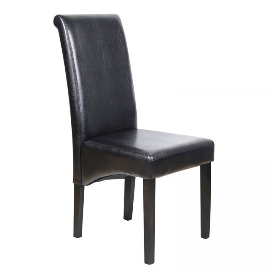 MALEVA-H Καρέκλα PU Καφέ - Wenge 46x61x100cm Woodwell Ε7206 Καρέκλες