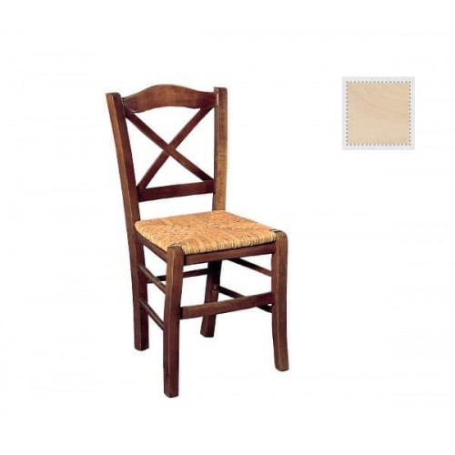 METRO Καρέκλα Οξιά Άβαφη με Ψάθα Αβίδωτη 43x47x88cm Woodwell Ρ967,0