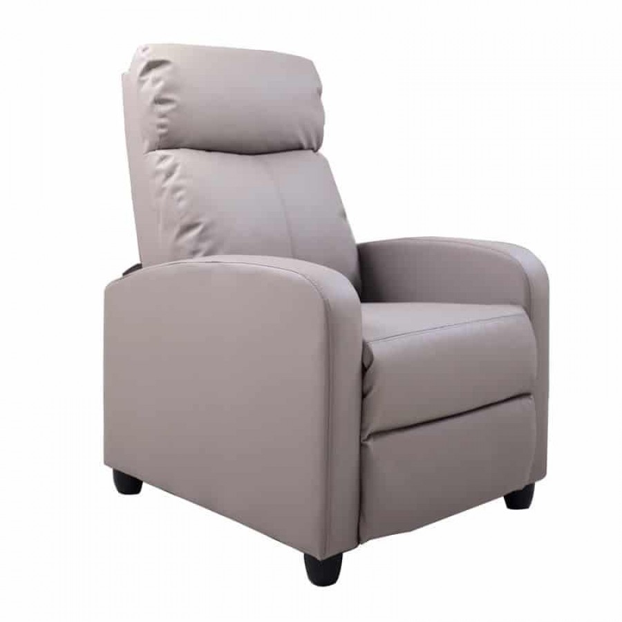 PORTER Πολυθρόνα Relax Σαλονιού - Καθιστικού Pu Cappuccino 68x86x99cm Woodwell Ε9781,6P Πολυθρόνες Relax