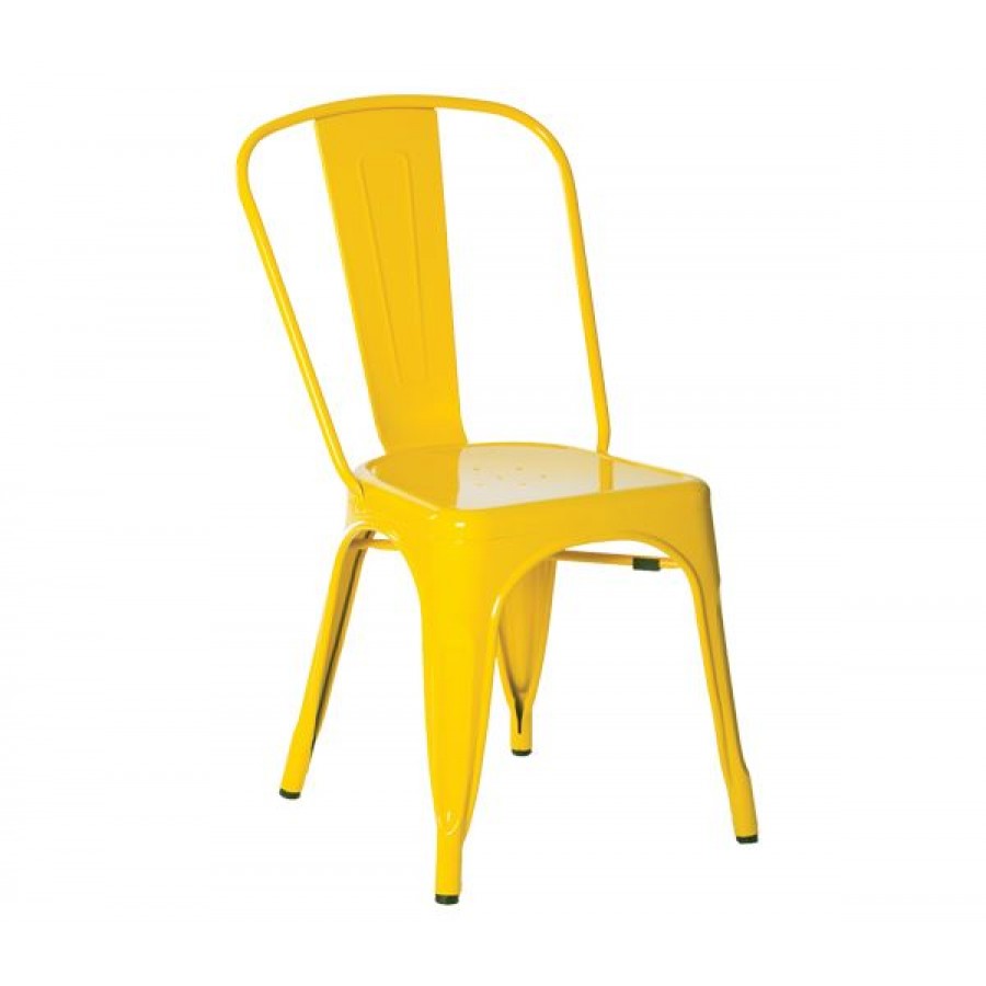 RELIX Καρέκλα, Μέταλλο Βαφή Κίτρινο 45x51x85cm Woodwell Ε5191,9 Καρεκλες- Πολυθρόνες Κήπου