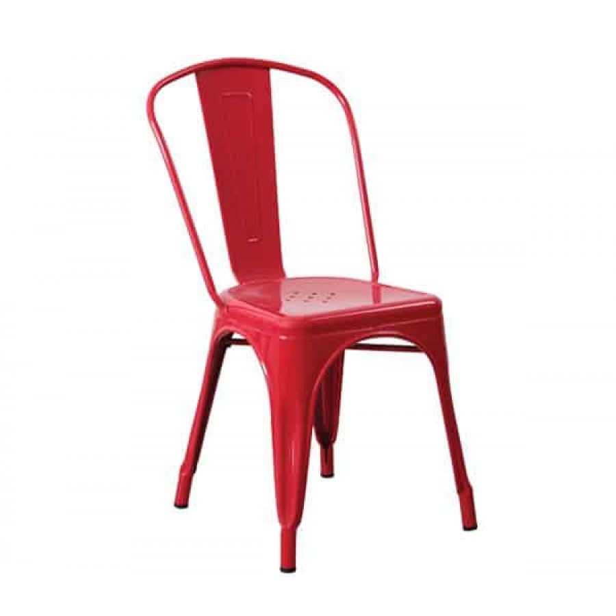 RELIX Kαρέκλα, Μέταλλο Βαφή Κόκκινο 45x51x85cm Woodwell Ε5191,2 Καρεκλες- Πολυθρόνες Κήπου