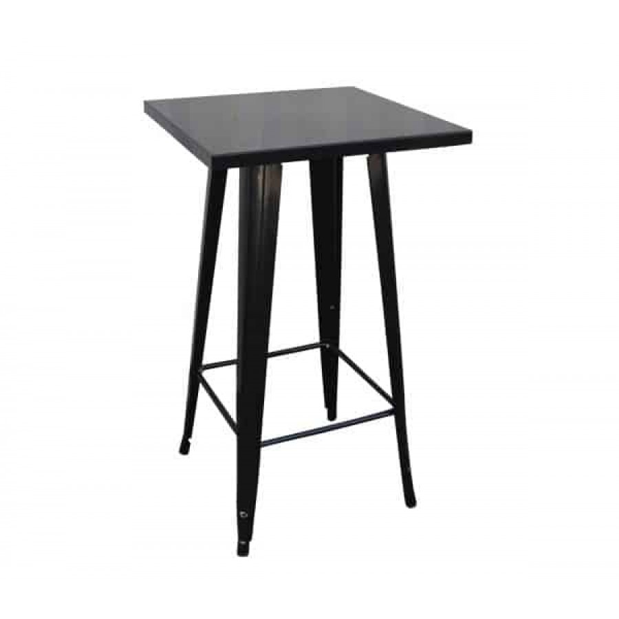 RELIX Τραπέζι BAR Μέταλλο Βαφή Antique Black 60x60x101cm Woodwell Ε5203,10 Bar Τραπέζια & Σκαμπώ