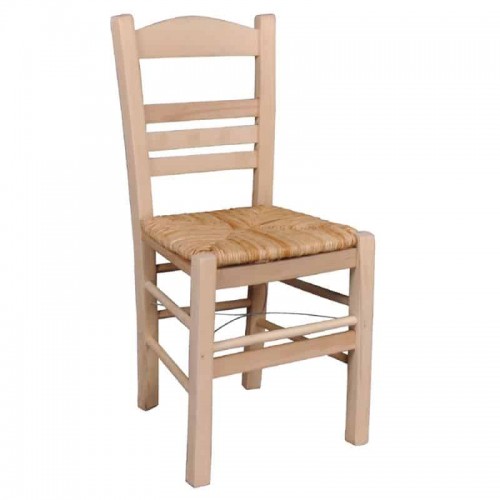 ΣΙΦΝΟΣ Καρέκλα Οξιά Βαφή Εμποτισμού Φυσικό, Κάθισμα Ψάθα 41x45x88cm Woodwell Ρ969,Ε1