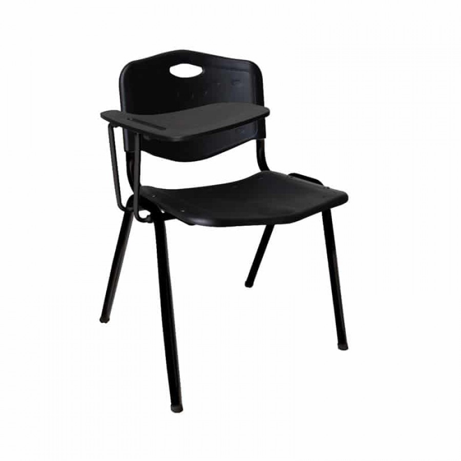 STUDY Καρέκλα - Θρανίο Μέταλλο Βαφή Μαύρο, PP Μαύρο 64x62x77cm Woodwell ΕΟ549,2S Πολυθρόνες Γραφείου