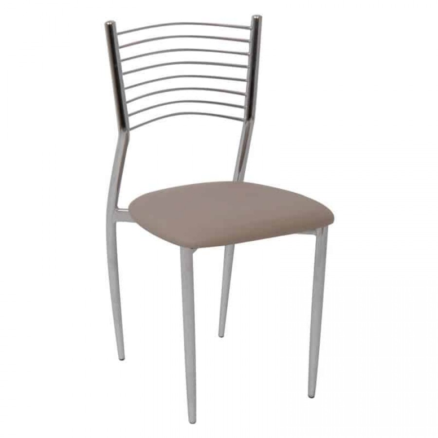 VIVIAN Καρέκλα Μέταλλο Χρώμιο, PVC 40x44x83cm Woodwell ΕΜ935,4 Καρέκλες