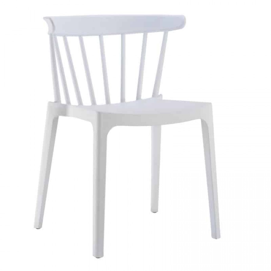 WEST Καρέκλα Κήπου - Βεράντας PP-UV Άσπρο 53x53x75cm Woodwell Ε372,1 Καρεκλες- Πολυθρόνες Κήπου