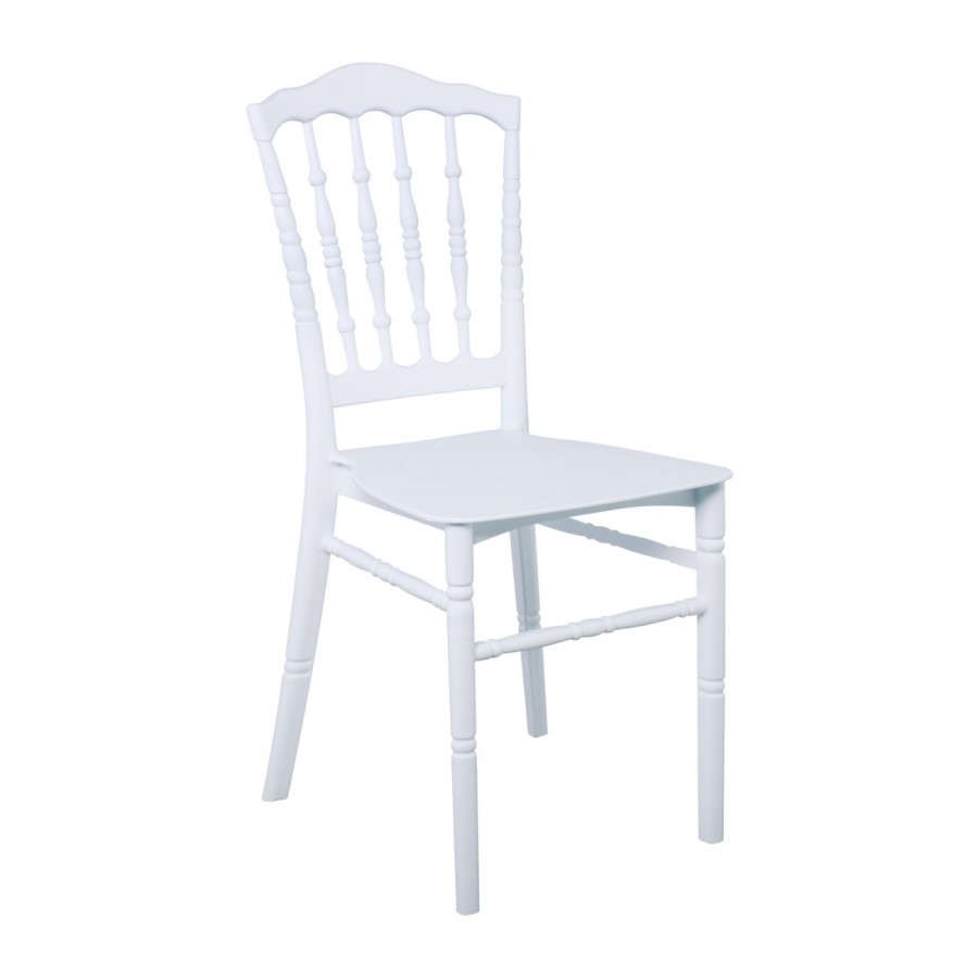 MILLS Καρέκλα PP Άσπρο - Στοιβαζόμενη